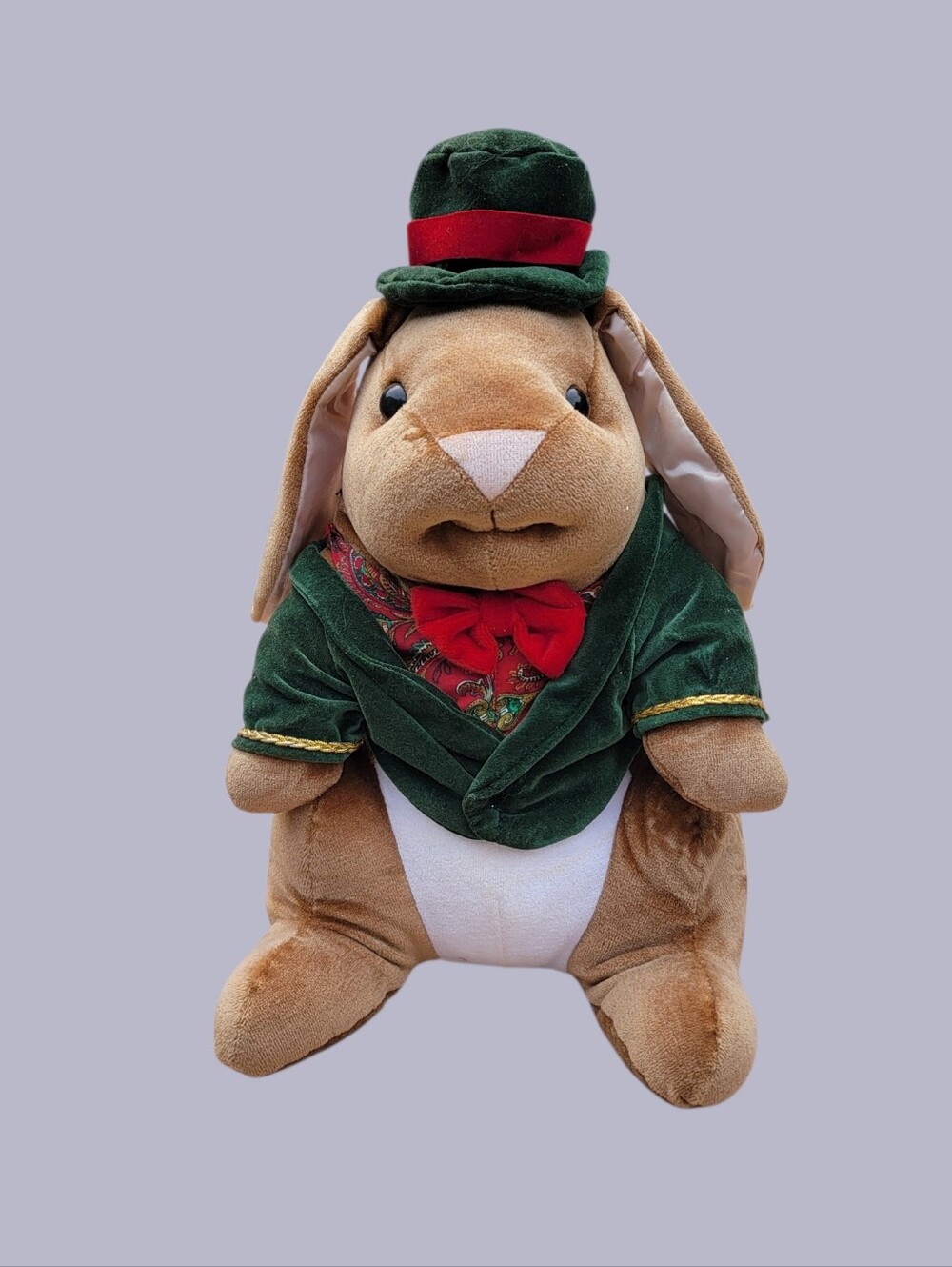 1985 Toys R Us Exclusive The Velveteen Rabbit Plush Velvet Bunny in Coat and Hat